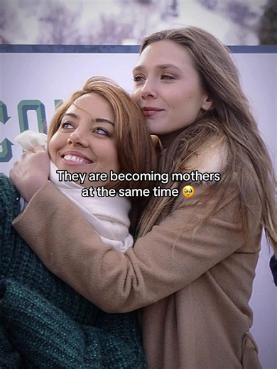 Elizabeth Olsen pregnant and Aubrey Plaza pregnant — recent photos