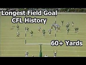 Top 2 Longest Field Goals in CFL History (60+ Yards)