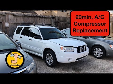 How To Remove A/c Compressor On Subaru Forester