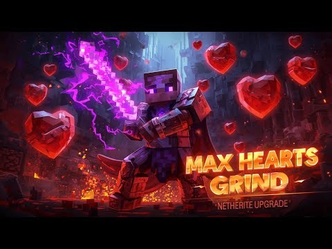 Minecraft Lifesteal Live | Max Hearts Grind & Netherite Armor Upgrade