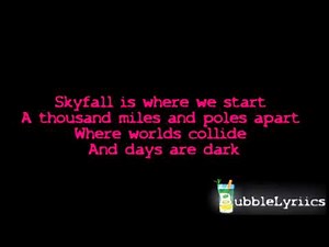 Adele - Skyfall (007 Theme Song) [Official Lyrics Video | HD/HQ]