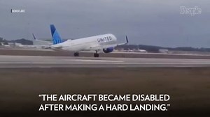 United Airlines plane 'became disabled' after extremely rough landing in Orlando, prompting ground stop