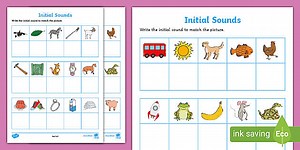 Initial Sound Activity Sheets