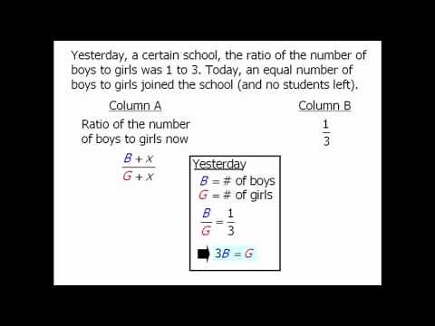 GRE Math Practice: Ratios - Example 4