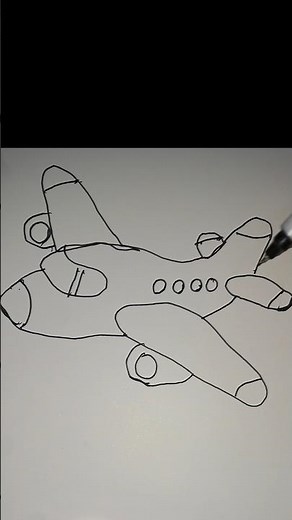 How to Draw an Airplane Step by Step | Easy Airplane Drawing Tutorial