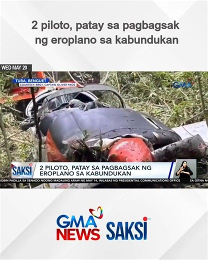 2 piloto, patay sa pagbagsak ng eroplano sa kabundukan | Saksi