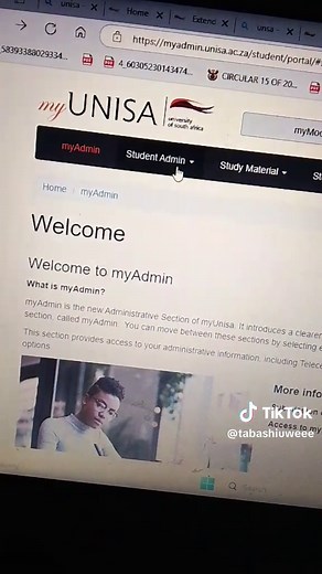 myUnisa myAdmin guide how to de register #unisastudents #unisaactionsa #lmadimetsa #tabashiuweee