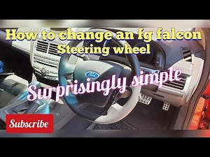 How to change an FG falcon steering wheel
