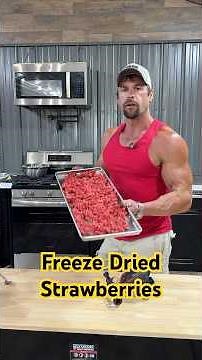 How To Make Strawberry Powder #freezedried #freezedryer #foodstorage #strawberry
