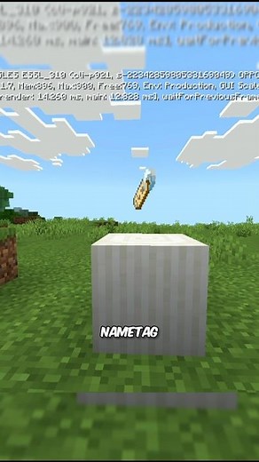 Minecraft New Snapshot Nametag recipe Unlock!