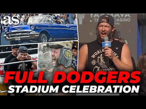 FULL DODGERS STADIUM CELEBRATION: ICE CUBE ARRIVAL, OHTANI PROMISE, KERSHAW FAREWELL...
