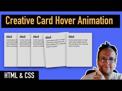 Cooler Card Hover Effekt mit HTML und CSS erstellen