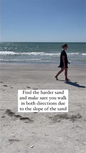 How to walk in the sand EASIER with knee arthritis
