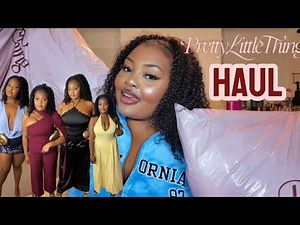 HUGE PRETTY LITTLE THING TRY ON HAUL 2025 | Party Season, Holiday & Autumn/Winter | Michaela Grace
