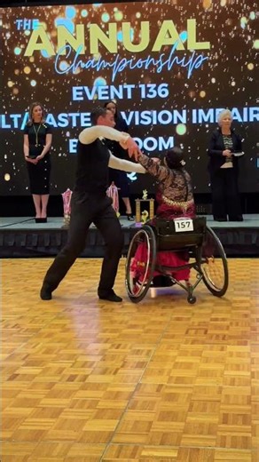Para Dance Foxtrot at the Annual Championship 🕺🧑‍🦽 #Foxtrot #WheelchairLife #wheelchair #dance