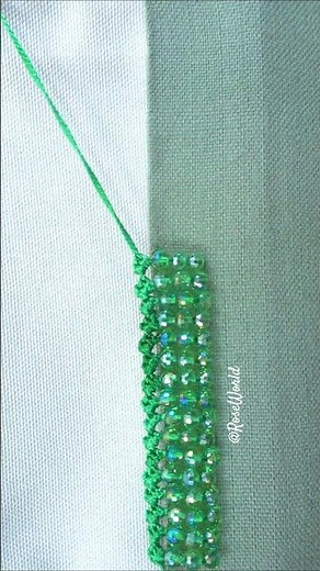 The most🪄 meditative bead border technique💫