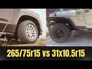 Tire Size 265/75r15 vs 31x10.5r15