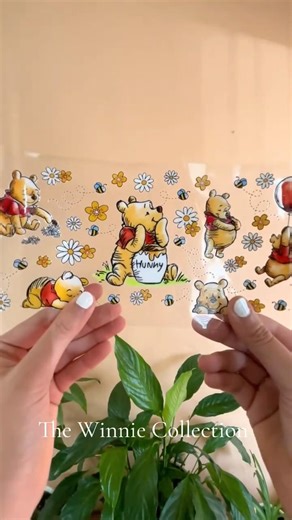 UV DTF wraps for cups, tumblers or any smooth surface #uvdtfcupwraps #winnie #uvdtf