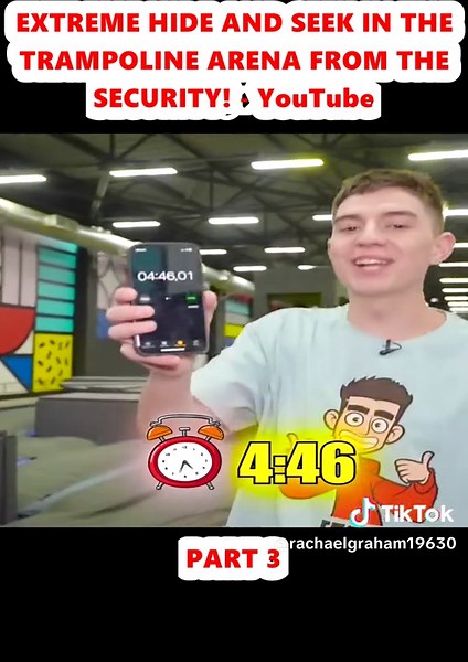 Extreme Trampoline Arena Hide & Seek Challenge