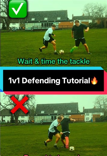1v1 Defending Tutorial🔥 #footballtraining #footballtips #soccertips #defender #defending