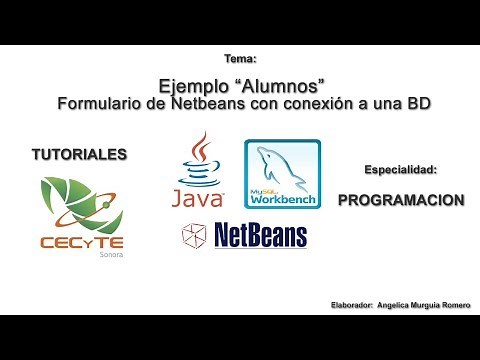 Tutorial Formulario netbeans con BD