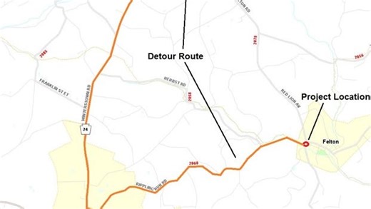 Five months of bridge work begins next week in Felton, expect detour