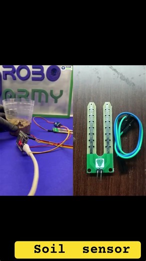 soil motion sensor module working#trendingshorts #arduino #arduinoproject #robot