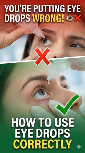 You’re Putting Eye Drops Wrong! 👁️❌ How to Use Eye Drops Correctly