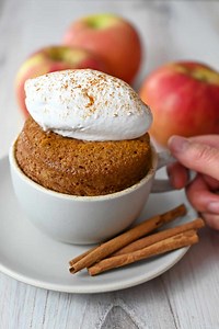 Apple Mug Cake (Gluten Free, Paleo, Nut Free Option)