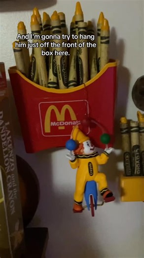 LaKenzie on Instagram: "Adding a McDonald’s crayon holder to the dandelion wall 🍟 #dandelioncrayon"