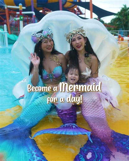 When little hearts believe in magic, mermaids appear. 🧜‍♀️ All August long, Wild Wild Wet will transform into an underwater-themed escape, filled with dazzling moments. We’re talking a meet-and-greet with real-life mermaid Syrena, enchanting performances, the iconic tail posing workshop that had everyone talking previously and more! Because childhood is made for memories and this one’s going to be spellbindingly unforgettable. ✨ Limited slots, secure yours now: https://bit.ly/42SYpl4 T&Cs apply