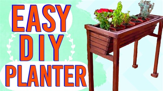 Build a DIY raised planter box for indoor or outdoor use
