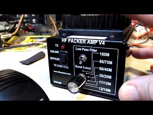 #108: Adding a CW-SSB Mode switch to the HF Packer V4 Amplifier (ham radio)