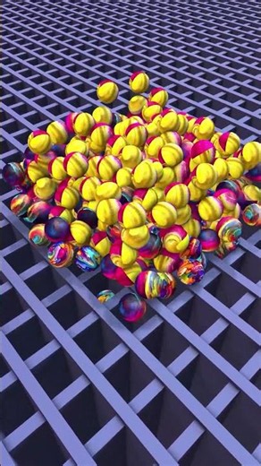Balls simulation #physics #games #ball #simulation