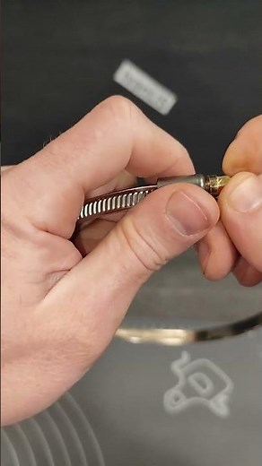 How to put a small clamp on a large diameter?