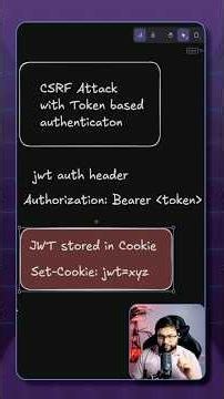 No CSRF Attack with Token Based Authentication | Interview Question #coding #csrf #security