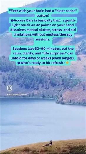 Clear the cache in your minds computer with Access Bars Treatment