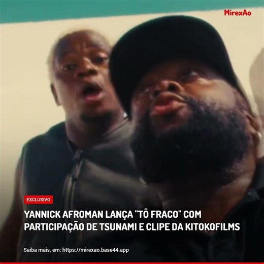 YANNICK AFROMAN LANÇA "TÔ FRACO" COM PARTICIPAÇÃO DE TSUNAMI E CLIPE DA KITOKOFILMS