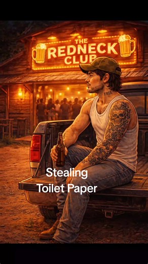 STEALING TOILET PAPER. #redneck #comedy #bathroom #toilet #coun