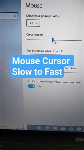 Mouse Cursor Slow to Fast Solve | How to Speed up Mouse cursor in Laptop #ytshorts #viral #mouse