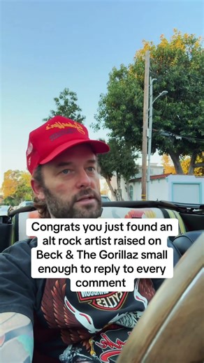 Who wants to guess what car I’m in? #altrock #gorillaz #classic #losangeles #viralshort