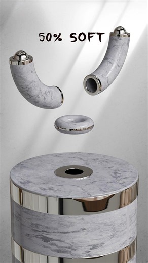 0% vs 100% Pipe x Capsule Soft Body 3D Simulation in Cinema4d