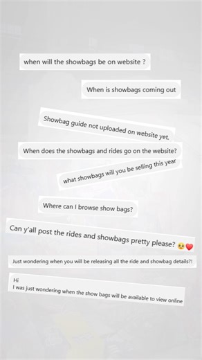 It’s the moment you’ve ALL been waiting for! 💬😮‍💨🛍️🎢 Head to royalshow.com.au now to view the 2025 showbags & rides lists! 🤩#MelbRoyalShow #LetItShow | Melbourne Royal Show