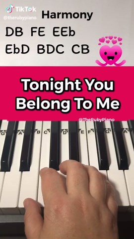 Learn How to Play Tonight You Belong To Me on Piano