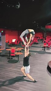 Duo Performs Acrobatic Tricks