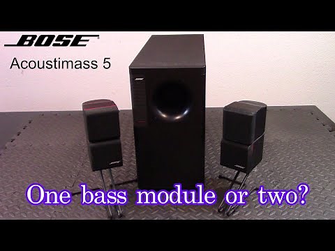 Bose Acoustimass 5 speaker review and demo - Are two bass modules better than one?