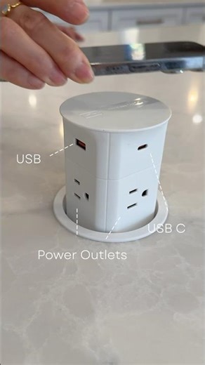These pop-up outlets are A MUST for the kitchen island #homeimprovement #interiordesign #contractor