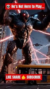 Alien Warrior Cuts Bus in HALF with One Swing! 😱🪓 #shorts #alien #viralshorts