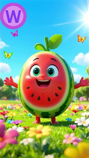 W for Watermelon | ABC Fruits for Kids | Alphabet Learning Shorts | Fun ABC Fruit Learning for Kids