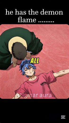 he has the demon flame 🔥 #anime